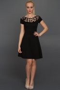 Короткое Вечернее Платье Черный AR36866