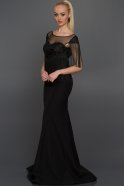 Длинное Вечернее Платье Черный C7246