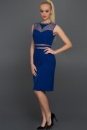 Короткое Вечернее Платье Ярко-синий N98507