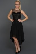 Короткое Вечернее Платье Черный N98516