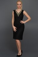 Короткое Вечернее Платье Черный N98533