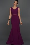 Длинное Вечернее Платье Пурпурный ABU284