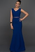 Длинное Вечернее Платье Ярко-синий ABU284