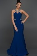Длинное Вечернее Платье Ярко-синий W6003