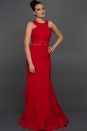 Длинное Вечернее Платье красный ABU047