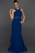 Длинное Вечернее Платье Ярко-синий ABU047