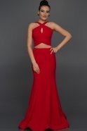 Длинное Вечернее Платье красный ABU191