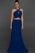 Длинное Вечернее Платье Ярко-синий ABU191
