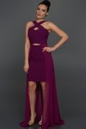Длинное Вечернее Платье Пурпурный ABK104