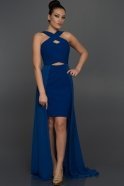 Длинное Вечернее Платье Ярко-синий ABK104