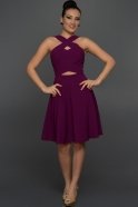 Короткое Вечернее Платье Пурпурный W8000