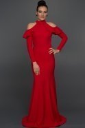 Длинное Вечернее Платье красный C7253