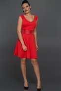 Короткое Вечернее Платье красный D9142