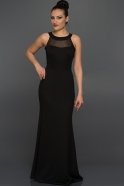 Длинное Вечернее Платье Черный D9170