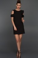 Короткое Вечернее Платье Черный A60552