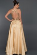 Длинное Вечернее Платье Золотой ABU529