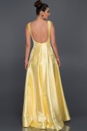 Длинное Вечернее Платье Лимонный ABU341