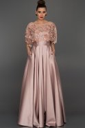 Длинное Вечернее Платье Пыльно-розовый ABU115