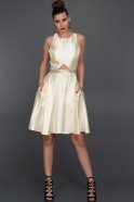 Короткое Вечернее Платье Белый S4401