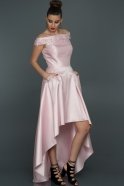 Вечернее Платье Короткое Спереди Длинное Сзади розовый ABO004