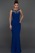 Длинное Вечернее Платье Ярко-синий W10000