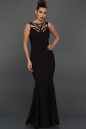 Длинное Вечернее Платье Черный W10000