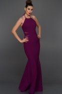 Длинное Вечернее Платье Пурпурный W6016