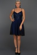Короткое Вечернее Платье Темно-синий AR36858