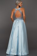 Длинное Вечернее Платье Синий ABU529