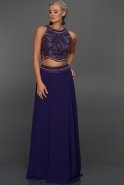 Длинное Вечернее Платье Пурпурный ST9090
