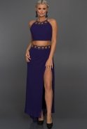 Длинное Вечернее Платье Пурпурный ST9091