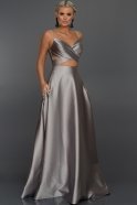 Длинное Вечернее Платье Серый ABU131