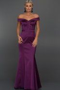 Длинное Вечернее Платье Пурпурный ST9258