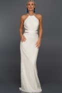 Длинное Вечернее Платье Белый ST9281