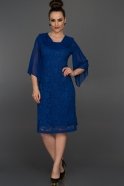 Короткое Вечернее Платье Ярко-синий MR1176