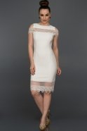 Короткое Вечернее Платье Белый N98440