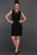 Короткое Вечернее Платье Черный N98523