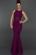 Длинное Вечернее Платье Пурпурный W6015