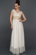Длинное Вечернее Платье Белый AR36836