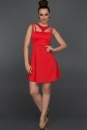Короткое Вечернее Платье красный D9097
