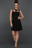 Короткое Вечернее Платье Черный D9097
