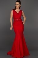 Длинное Вечернее Платье красный AN2355