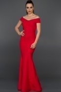 Длинное Вечернее Платье красный ABU076