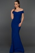 Длинное Вечернее Платье Ярко-синий ABU076
