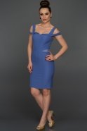 Короткое Вечернее Платье Синий C8038