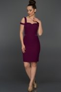 Короткое Вечернее Платье Фиолетовый C8038