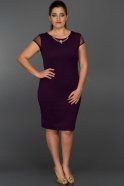 Короткое Платье Большого Размера Пурпурный AR36862