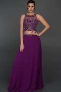 Длинное Вечернее Платье Пурпурный C7259