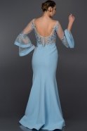 Длинное Вечернее Платье Синий ALY7405