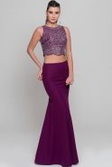 Длинное Вечернее Платье Пурпурный ABU213